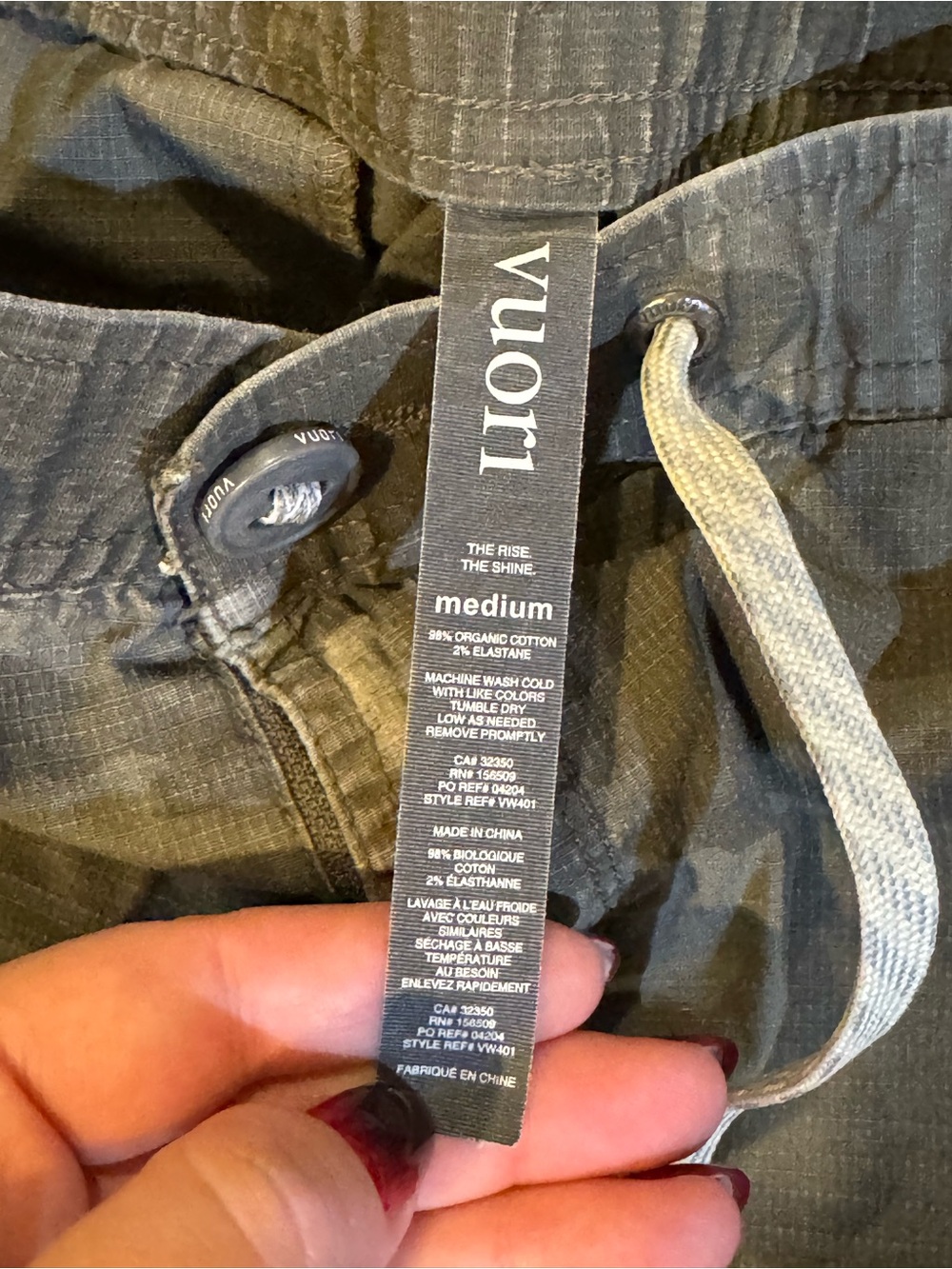 Vuori Women’s Camo Cargo JoggerPants - Picture 3 of 5